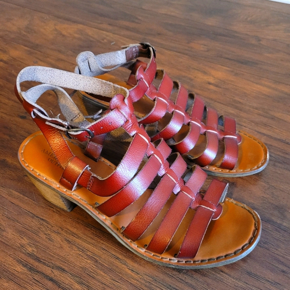 American Eagle Gladiator Block Heel Sandals